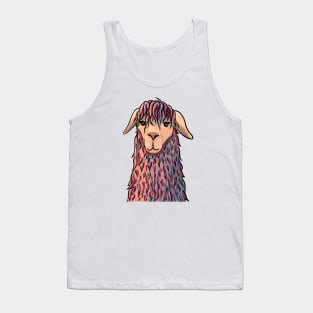 Abstract llama portrait Tank Top